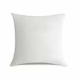 TOCOMOA Kissenbezug 40x40 cm 300 Fadenzahl, 2er Set Weiß Kissenbezüge-100% Gewaschene Baumwolle Weicher und Verdickter Kopfkissenbezug Öko-Tex Zertifiziert mit Reißverschluss