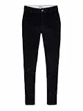 JJ REBEL Herren Slim Corduroy Hose Schwarz 33/34