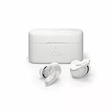 EPOS Adapt E1 Weiß Kabellose In-Ear-Kopfhörer – Hybrides ANC, Multi-Point Bluetooth, Microsoft Teams & Für iPhone Zertifiziert, 50H Akku, Kabelloses Laden, Halboffenes, USB C Dongle IPX5 Wasserfest