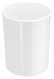 HAN Design-Papierkorb i-Line, eleganter Abfalleimer, hochglänzender und stylischer Mülleimer für das moderne Büro, 20 Liter Volumen, 18200-12, weiß