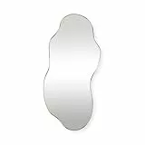 SensaHome Luciano Wandspiegel – Organischer Spiegel – Asymmetrisches Design – 120x60 cm – Gold