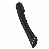 GKLWEJ Vibration für Frauen Stoßfunktion, Silikon Dildo Vibrator mit Stoßfunktion 9 Modi, Analvibratoren Frau, G Punkt Vibration für Frauen, Sex Spielzeug für die Frau Männer Paare, Schwarz