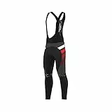 FDX Herren Radhose Trägerhose - Italienisches Roubaix-Gewebe, gepolstert, atmungsaktiv, schnell trocknend, Thermo-Fahrrad-Trägerhose - Equin Winter Fahrrad Reithose Radsport Leggings