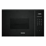 Siemens BE555LMB1 iQ500, Einbau-Mikrowelle mit Grillfunktion, 59 x 38 cm, 900 W, 25 L Garraum Edelstahl, touchControl Bedienung, Hydrolytische Reinigungshilfe, cookControl 8 Automatikrogramme, Schwarz