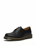 Dr. Martens 1461, Unisex-Erwachsene Derbys, Schwarz (Black Smooth/Orange), 41 EU