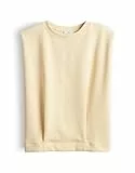 OPUS Damen Sweatshirt | Sweattop mit Faltendetail Regular Fit Honey Butter, 38