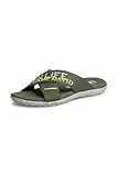 Camp David Herren Beach Slipper mit Label Prints Dusty Green, 42