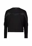 zero Damen Sweatshirt mit Fransen 42, Black Beauty