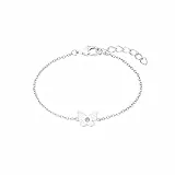 Prinzessin Lillifee Armband 925 Sterling Silber Mädchen Kinder Armschmuck, mit Zirkonia synth., 12+2 cm, Silber, Schmetterling, Kommt in Schmuck Geschenk Box, 2035983