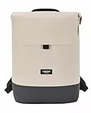 LARKSON Rucksack Damen Beige Grau - Nina - Damen Rucksack mit 16 Zoll Laptopfach für Uni, Arbeit & Reise - Backpack Tagesrucksack Mittelgroß - Wasserabweisend