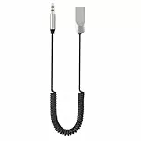 RUIZHI Aux Bluetooth Adapter, Bluetooth 5.4, Freisprechanlage für Auto, Kabellose Musik, 2 Geräte gleichzeitig, USB + 3,5-mm-Audiostecker