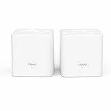 Tenda Nova MW3 Mesh WLAN System - AC1200 Dual Band Mesh Set - empfohlen für Häuser mit 1-2 Schlafzimmern - 4xEthernet Port - Ersetzt Router und Repeater - APP Steuerung - WPA2-2er Pack