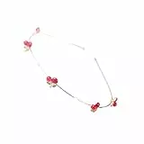 AMOSFUN Exquisites Kirsch-Stirnband, elegant, für Geburtstagsparty, Kopfschmuck, Accessoire für Hochzeit, Valentinstag, Schmuck, Geschenk, Dekoration