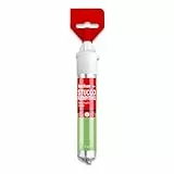 Fischer 552152 - Spachtelmasse, in Tube mit integriertem Spachtel, zum Verschließen von Löchern und Rissen, glatte Oberfläche, Farbe weiß, 70 ml.
