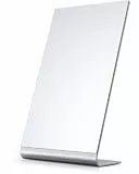 NEZZOE Kosmetikspiegel Make up Spiegel, 30cm Aluminum Tischspiegel, Schminkspiegel für Theke, Schlafzimmer, Badezimmer, Office Dorm