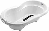 Rotho Babydesign TOP Badewanne - recycelt - Badewanne - Babybadewanne - Kinderbadewanne - Duschbadewanne - weiss