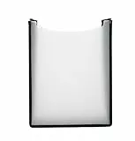 HERMA 19480 Heftbox A4 Schulranzen transparent weiß, oben offen, Kinder Schulheftbox aus Plastik für Schnellhefter, Bücher, Schulhefte, Blöcke & Unterlagen, stabile Heftmappe für den Rucksack