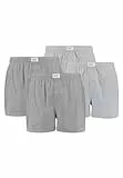 Levi's Levis Herren Woven Web Shorts Boxer Boxershorts Unterhose 4 er Pack, Farbe:Asphalt, Bekleidungsgröße:M