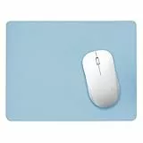 1 Stück Mauspad Mouse Pad mit Anti-Rutsch Gaming Mousepad Mous Pad, Mausped für PC mit glatter Oberfläche für Computer und Laptops Mauspad aus Leder, Maus Pad für alle Maustypen, 26 x 21 cm, Blau