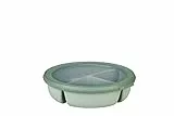 Mepal - Meal Prep Box Cirqula - Bento-Schüssel mit 3 Fächern - Frischhaltedose luftdicht - Mahlzeiten getrennt aufbewahren - Meal-Prep-Boxen & Vorratsdosen - 1000 ml - Nordic sage