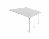 Canopia by Palram Terrassenüberdachung Alu Feria 3x5.46 Polycarbonat Hohlkammerplatten Pergola 546 x 300 cm Weiss zur Überdachung ihrer Terrasse