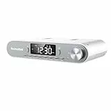 TechniSat Viola Küchenradio - Unterbau Radio mit UKW/FM, LED Display, Arbeitsleuchte, Timer, Bluetooth, Weckfunktion, Freisprecheinrichtung, 5 W Lautsprecher
