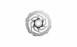 Shimano bremsscheibe SM-RT10-M180 mm Center-Lock Silber