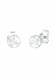 Elli Ohrringe Damen Ohrstecker Kreis Gehämmert Geo Look Minimal in 925 Sterling Silber