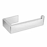 Lolypot Klopapierhalter Ohne Bohren, Toilettenpapierhalter Selbstklebend, Klorollenhalter 304 Edelstahl mit 3M Aufkleber, Toilettenpapier Halterung WC Papierhalter für Badzimmer (Gebürstetes Silber)