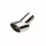 Simoni Racing Auspuffblende Oval Edelstahl - 116x86xL180mm - Anschluß 46-74mm