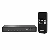 HDMI Switch 8K60 Marmitek Connect 740-4K120 Gaming - HDMI 2.1 Switch 4 In 1 Out - 48 Gbit/s VRR ALLM QMS QFT - Auto-Umschaltung - Fernbedienung