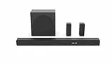 Hisense Soundbar HS5100 Surround-Soundsystem mit 8 Lautsprechern, 540 W Gesamtausgangsleistung, kabelloser Subwoofer, Surround-Lautsprecher, Dolby Digital Plus und DTS Virtual:X