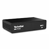 TechniSat HD-T 225 - Kompakter DVB T2 HD Receiver (HDTV, HEVC H265, USB Mediaplayer, HDMI und SCART, 12 V tauglich, EPG, LED Statusanzeige, Fernbedienung) Schwarz