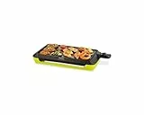 Tefal Colormania Elektrische Grillplatte, 2000 W, Antihaftbeschichtung, für bis zu 8 Personen, CB660301 spülmaschinengeeignet, Schwarz