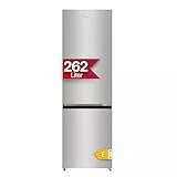 Amica Kühl‑Gefrier‑Kombination freistehend 178,9 x 55 x 58,8 cm 262 l Ökofunktion NoFrost Supergefrierfunktion 4-Sterne-Fach Gefrierfach unten AKG 3877 E – Kühl Gefrierkombination Edelstahloptik
