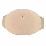 ciciglow Gefälschter Schwangerschaftsbauch, Atmungsaktiver Weicher Gefälschter Schwangerer Bauch, Leichter Gefälschter Bauch für Rollenspiele, Einfach zu Tragen (Mittel)