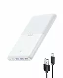 VRURC Power Bank 30000mAh 22.5W Powerbank USB C Schnelles Aufladen Externe Handyakkus mit 4 Ausgänge und 3 Eingänge Tragbares Ladegerät kompatibel mit iPhone, Huawei, Tablets usw (Weiß)