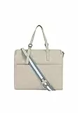 DreiMaster Maritim Women's Shopper Bag aus Leder, WOLLWEISS