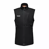 Mammut Ultimate VII SO Vest Men | Outdoor Weste für Herren, Ärmellose Sportweste, Softshell Wanderweste, Gore-Tex Funktionsweste, Atmungsaktiv & Winddicht | Schwarz, L