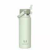 Sparrow Trinkflasche Edelstahl 1L - Weiter Öffnung SwivelSip Thermosflasche mit Strohhalm - BPA-frei, Auslaufsicher Trinkflaschen - Ergonomisch Thermoskanne für Sport, Reisen, Outdoor