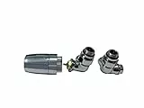 MERT Shop TT-Set-Weiss-Durchgangsform (Chrom, Eck-Links)