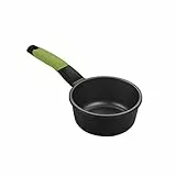 BRA Prior Stielkasserolle, 18 cm, Aluminium, Schwarz und Pistaziengrün, 770