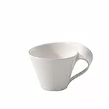 Villeroy & Boch – Newwave Caffè Café Au Lait Tasse 260 Ml Weiß, Spülmaschinenfest, Mikrowellensicher, Becher, Kaffeebecher, Kaffeetasse, Heißgetränkebecher, Premium Porzellan