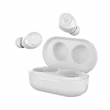 JLab JBuds Air True Wireless Earbuds, In-Ear Bluetooth Kopfhörer mit USB Ladebox, IP55 Schweißresistenz und einstellbarer Custom EQ3 Sound, Weiß