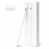 Stift für iPad Apple (2018-2025)–Hochpräzise, 2X Schnellladung, 3 LED-Anzeige, Handballenabweisung, Magnetisch, Stylus Pencil für iPad 11/10/9/8/7/6, Air 3/4/5/M2/M3, Pro 12.9/M4/11/13, Mini 5/6/7