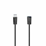 Hama USB-Kabel USB 3.2 Gen1 (USB 3.0 / USB 3.1 Gen1) USB-A Stecker, USB-A Buchse 1.50m Schwarz 00200