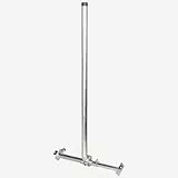 Fuba DSP 050 Dachsparrenhalter Biberschwanz - (TÜV-geprüft für Satellitenschüsseln bis 1,0m Durchmesser)* - Halterung Sat Antenne - Breite: 52cm bis 85cm, Höhe: 130cm, Ø 48mm, Kabeldurchführung