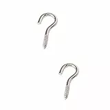 ULTECHNOVO Handtuchhaken 200 Stk Hakenschraube Ösenhaken Schraubhaken Im Freien Aus Edelstahl Metallhaken Zum Aufhängen Frage Schraubhaken Aus Metall Augenschrauben Augennadel Gewinde