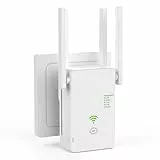 WLAN Verstärker, 1200Mbit/s WLAN Repeater, 5G & 2.4G Dualband Ultraxtender WiFi Verstärker mit LAN anschluss, WPS, Kompatibel mit 99% Standard-WiFi Routern, Deckt bis zu 9200Sq.ft und 35 Geräte