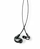 Shure SE215-K, In-ear Kopfhörer/Ohrhörer, schwarz, Premium, Sound Isolating, Geräuschunterdrückung, ein Treiber, austauschbares Kabel, dynamischer Bass